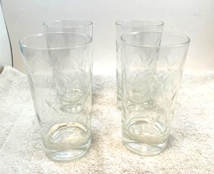 4 vasos de whisky Highball de cristal cortados de colección conejos modernos o peces voladores - Imagen 1 de 8