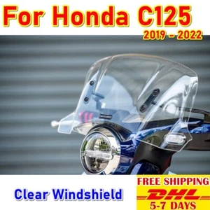 S1 Clear Windshield Slipstreamer For Honda Super C125 Cub Windscreen 2019-2022 - Bild 1 von 12