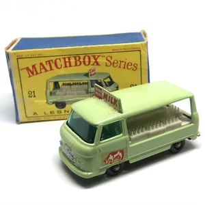 Lesney Matchbox Commer Bottle Float Milk No. 21 1961 Light Green - England W/Box - Picture 1 of 20