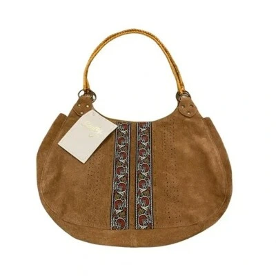 Cartera boho/occidental de cuero Scully turquesa/marrón grado A | Nueva con etiquetas, vintage, rara Foto 1 de 4