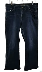 Levi's 529 Curvy Bootcut Jeans Damen Low Rise Stretch Denim Distressed 33 LESEN - Bild 1 von 12