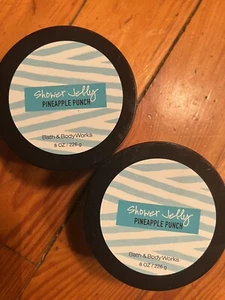 Bath & Body Works 2 X PINEAPPLE PUNCH 8 Oz SHOWER JELLY DISCONTINUED! - Picture 1 of 1