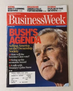 Business Week Magazine September 6 2004 President Bush's Agenda - Picture 1 of 7
