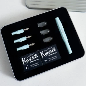 Kaweco Skyline Sport Como Nuevo Gran Pluma Fuente Caligrafía Set NUEVO CAJA DAÑADA - Imagen 1 de 1