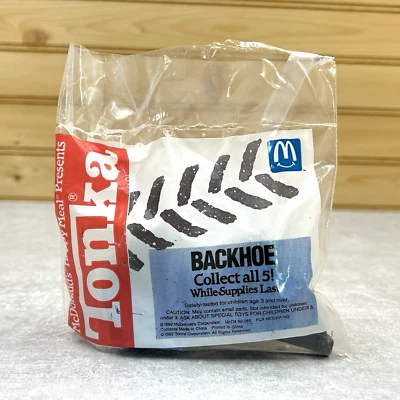 TONKA экскаватор запечатанный McDonald's счастливая еда коллекционная игрушка винтажный 1995 новый - Изображение 1 из 3