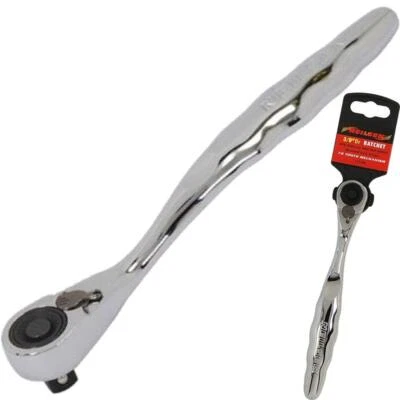 Neilsen Socket Reversible Mini Stubby Head Ratchet Handle Quick Release 3/8" 72T - Image 1 of 3