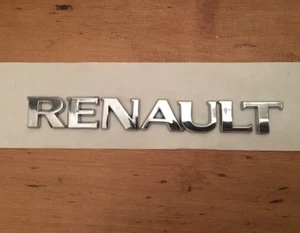 Renault Letras Maletero Insignia Cromada Trasero 143x17mm Clio Mégane Scénic Zoe - Imagen 1 de 1