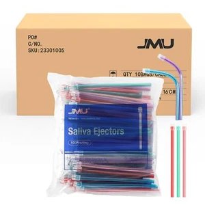 Eyectores de saliva dental JMU grado médico puntas de succión de evacuación sin látex - Imagen 1 de 10