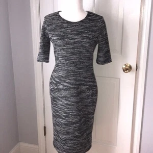 Mlle Gabrielle Midi Dress size XL 3/4 Sleeve Scoop Neck Sweater Stretchy - Picture 1 of 9