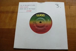 DAVID ROBERTS 1982 ALL IN THE NAME OF LOVE 45 rpm 7" VINYL EXL SINGLE RECORD - Picture 1 of 2