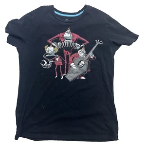 The Nightmare Before Christmas Shirt Mens Medium Graphic Black Threadless - Picture 1 of 8