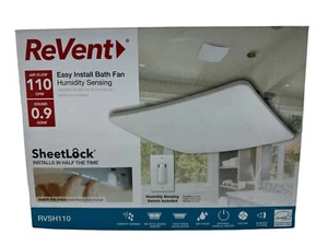 ReVent 110CFM Humidity Sensing Bath Exhaust Fan RVSH110 (OB) - Picture 1 of 9
