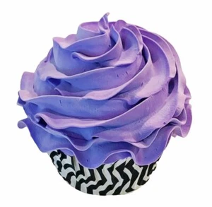 Cupcake falso DEZICAKES comida artificial lavanda púrpura cupcake - Imagen 1 de 8
