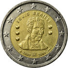 [#695512] België, 2 Euro, Louis Braille, 2009, ZF, Bi-Metallic, KM:288