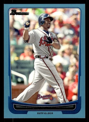 2012 BOWMAN MICHAEL BOURN 44 MINT BLUE 101/500 BASEBALL ATLANTA BRAVES - Image 1 of 2