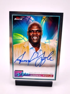 Adonal Foyle AUTO ON CARD Topps Finest 2021 NBA Golden State Warriors - Picture 1 of 2