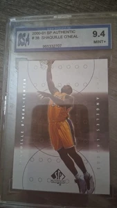 2000 SP Authentic 38 Shaquille O'Neal BSA 9 Mint+ Los Angeles Lakers - Picture 1 of 4