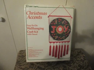 Vintage Vogart Crafts Weihnachtsakzente Wandbehang Bastelset VERSIEGELT - Bild 1 von 4