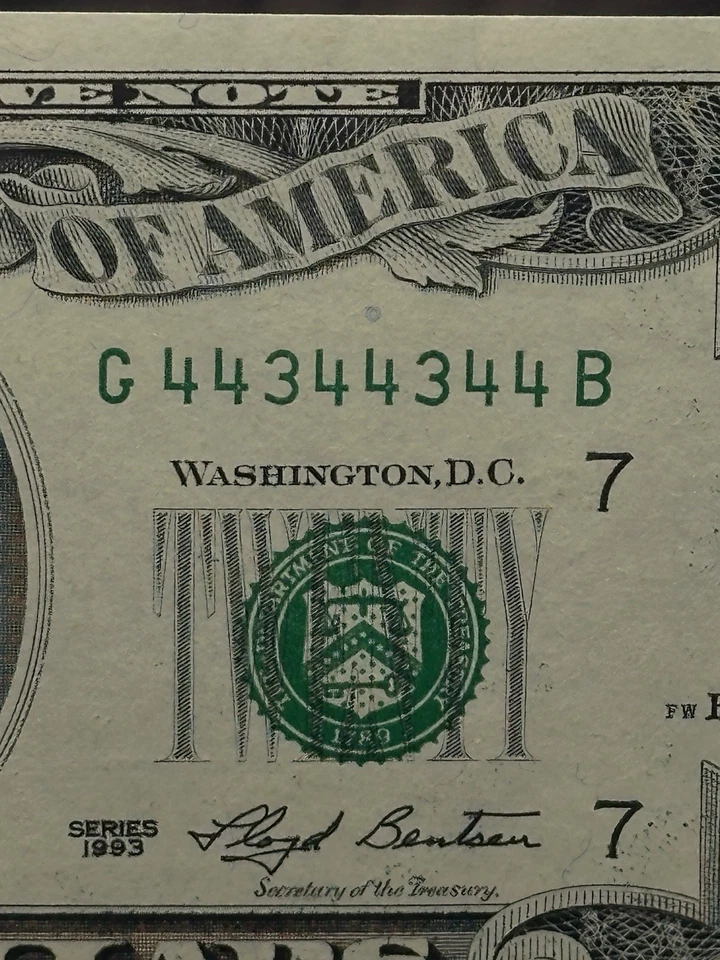 1993-$20 DOLLARS Very Nice RADAR Note For Your Collection Very Choice NEW - Image 1 of 3
