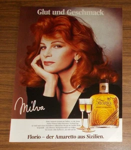 Seltene Werbung FLORIO Amaretto Siciliano - Milva La Rossa 1986 - Bild 1 von 1