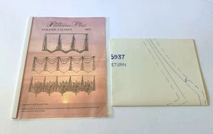 Sombrilla cenefa patrón vintage más patrones de costura cortina #5937 decoración del hogar - Imagen 1 de 7