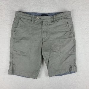 Ted Baker Shorts Mens 33 Sage Green 9" Inseam Casual Chino Performance - Picture 1 of 13