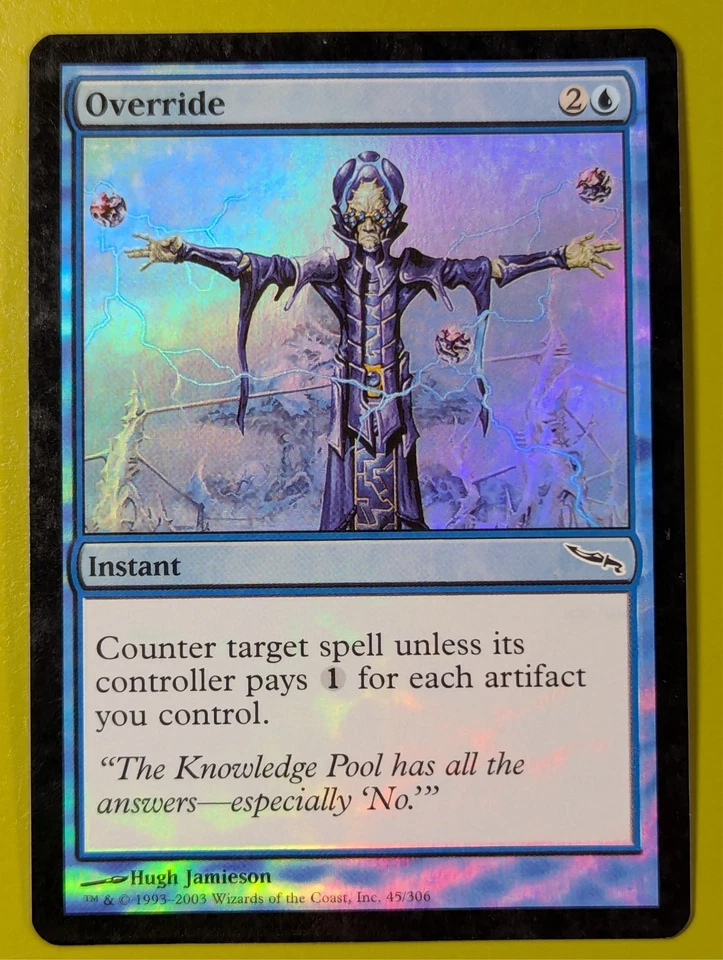 FOIL Override x1 Mirrodin 1x Magic the Gathering MTG - Image 1 of 1