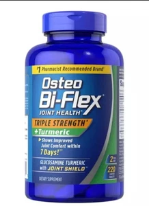 Osteo Bi-Flex Joint Health Triple Strength + Turmeric 220 Ct UK - Picture 1 of 4