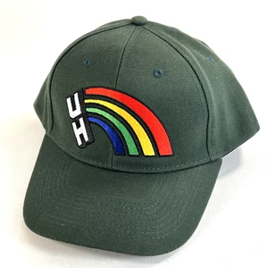Cappello berretto palla da baseball verde UH University of Hawaii Rainbow Warriors Snap Back - Foto 1 di 11