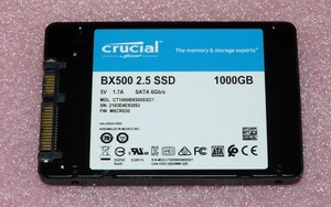1TB Crucial  BX500 CT1000BX500SSD1 SSD SATAIII 6Gb/s Festplatte 6,3cm(2,5") - Bild 1 von 3