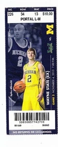 2013 MICHIGAN WOLVERINES VS WAYNE STATE SPIKE ALBRECHT TICKET STUB 11/4/13 - Picture 1 of 1