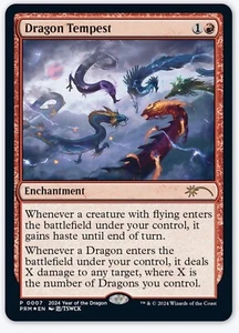 1 x FOIL Dragon Tempest MTG 2024 Year Of The Dragon APAC League Promo NM Englisch - Bild 1 von 3