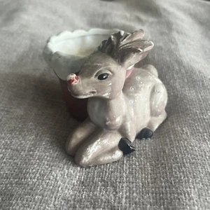 Kleiner Rudolph das Rentier mit der roten Nase Weihnachtspflanze Blumentopf - Bild 1 von 6