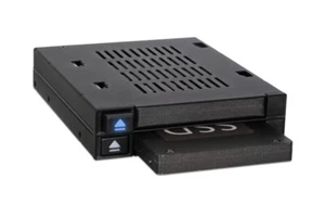 ICY Dock MB522SP-B 2 Bay 2.5" SATA SAS SSD HDD Trayless Mobile Rack Enclosure - Picture 1 of 7