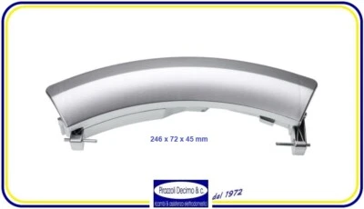 Maniglia Maniglietta Argento Oblò Apertura Porta Lavatrice Bosch Siemens - Immagine 1 di 3
