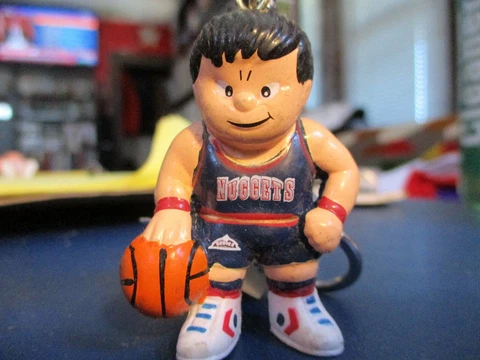 New W/Tag Deadstock DENVER NUGGETS Blue Jersey L'il Brat 2" Tall Keychain Cover