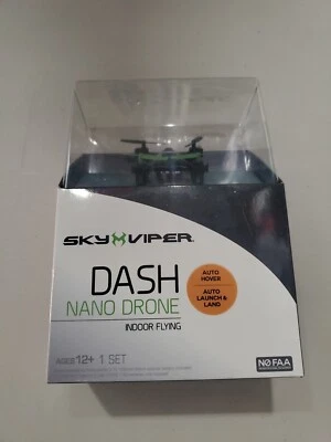 Sky Viper Dash Nano Drone Indoor Flying Black/Green - Image 1 of 2