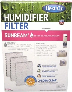 Best Air H100 Replacement Humidifier Filter Fits Holmes HM-630 - Picture 1 of 2