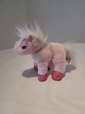 Ganz Webkinz Pink Pony Horse 8" Long Plush Beanie HM117 No Code  - Image 1 of 4