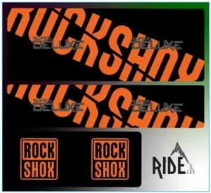 RockShox Super Deluxe Orange Replica Decals. - Picture 1 of 1