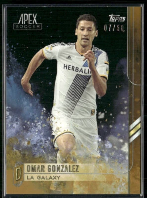 Omar Gonzalez 2015 Topps Apex Soccer MLS Gold 7/50 #82 - Image 1 of 2