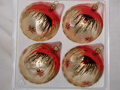 Christbaumschmuck Lauscha 8cm Kugel TRADITION mundgeblasen - Bild 1 von 2