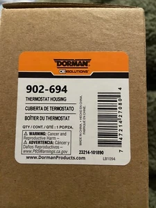 Dorman 902-694 Engine Coolant Thermostat Housing Compatible with Select Models - Imagen 1 de 1