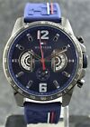 Tommy Hilfiger Chronograph Blue Dial Quartz "Recently Service" Rubber Band Watch