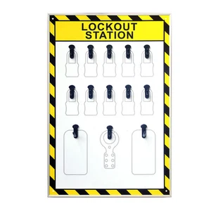 ASG 13 Haken Sicherheitssperrstation für Sicherheitsvorhängeschlösser, ungefüllt, nur Station - Bild 1 von 2