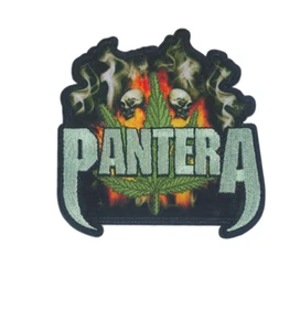 PANTERA - HIERBA Y CALAVERAS - PARCHE BORDADO - TOTALMENTE NUEVO - 5661 - Imagen 1 de 1
