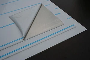 1 x Aluplatte 800x400x5 mm 2 Seiten Schutzfolie, Alublech. Alu Platte. Alutafel - Bild 1 von 2