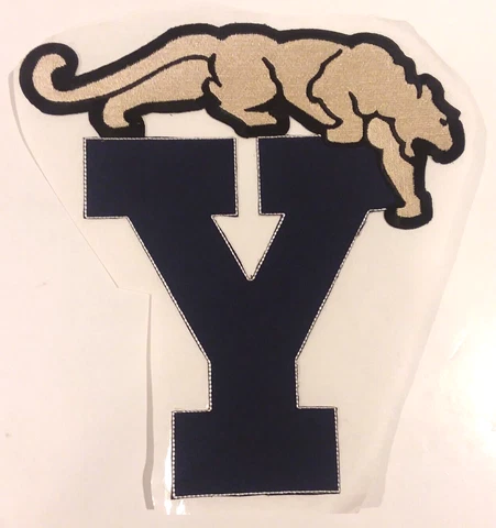 Brigham Young BYU COUGARS Sew or Iron On 1982-1999 LOGO Jacket Patch 8 X 8 3/4" Cover