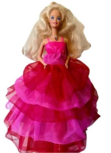 Party Sensation Barbie Doll 1990 Mattel Special Edition #9025 Pink Dress Jewelry - Picture 1 of 10