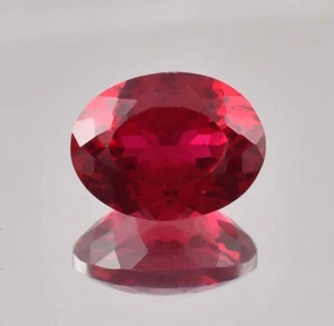 13,15 ct natürlicher blutroter Rubin OvaL-Schliff loser Edelstein GIT-zertifiziert 12 x 16 mm - Bild 1 von 6